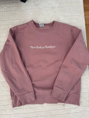 New York or Nowhere Mauve Crewneck Sweatshirt